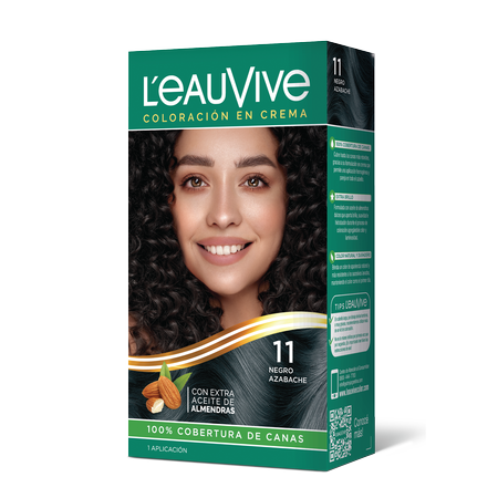 Kit de Coloración L’eau Vive# brinda brillo y color duradero a tu pelo, gracias a su fórmula con aceite de almendras dulces, presente en la coloración y el enjuague acondicionador PH ácido.